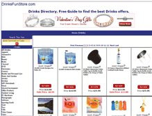 Tablet Screenshot of drinksfunstore.com